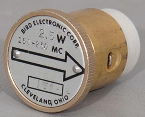 Bird 150-2 2.5w 150-250 mhz wattmeter slug/element for 43+ for sale