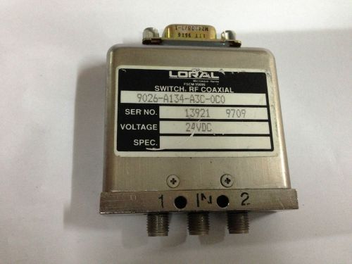 Loral/Narda 24 VDC RF Coaxial Switch SPDT, DC-1 GHz