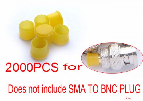 2000PCS Plastic covers Dust cap Yellow for RF SMA female connector