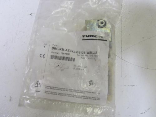 TURCK BIM-IKM-AZ3X2-BB131 W/KLI3 PROXIMITY SWITCH 20-250V *NEW IN A FACTORY BAG*