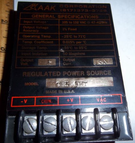 5 volt DC 0.5 amp power supply