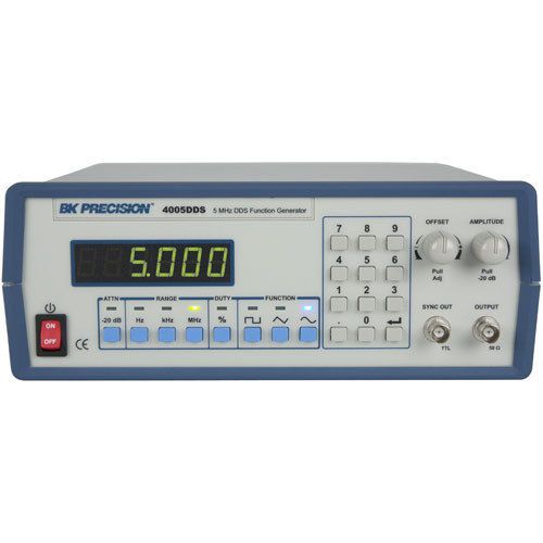 BK Precision 4005DDS 5 MHz DDS Function Generator, 1 Hz to 5 MHz Frequency