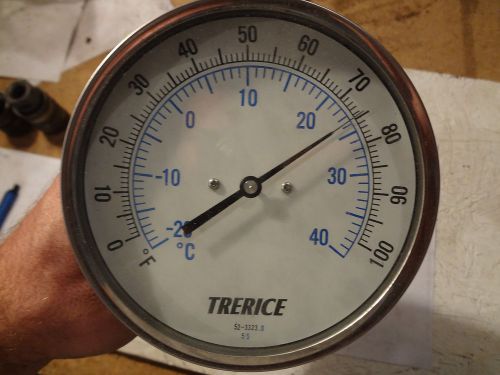 Trerice bi-metal adj. angle thermometer b8560412 4&#034; stem 0 - 100 degree f for sale