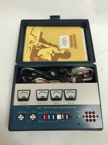 Heathkit IT-5230 CRT Tester and Rejuvenator W/ ILLUSTRATION BOOKLET AND CABLES
