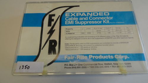 Fair-Rite 0199000005 Cable Connector EMI Suppressor Kit Ferrite noise clamps