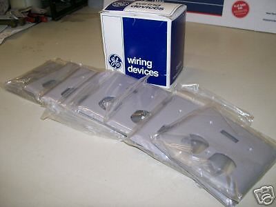 LOT OF 8 NEW GENERAL ELECTRIC COMBINATION WALL PLATE