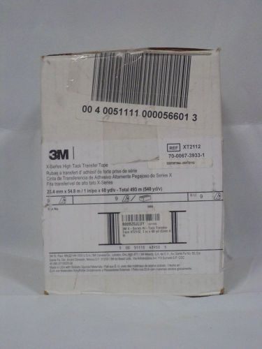 3m x-series hi-tack transfer tape xt2112, 1 in x 60 yd (case of 9) for sale