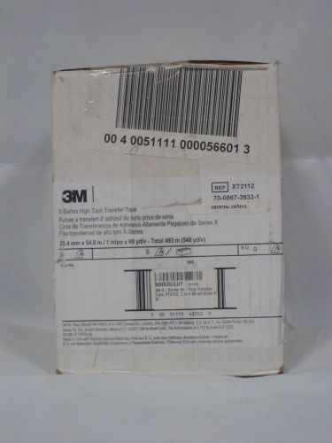 3M X-Series Hi-Tack Transfer Tape XT2112, 1 in x 60 yd (Case of 9)