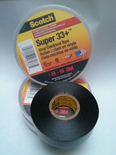 3 rolls 3m electrical tape scotch vinyl super 33+ 3m 6133 for sale