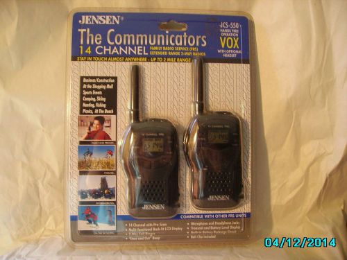 Jensen 2 Way Radios VOX FRS JCS-550 Portable/Handheld