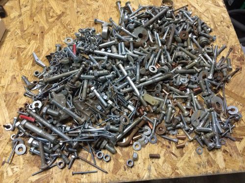 ASSORTED NUTS, BOLTS, WASHERS, HUGE LOT