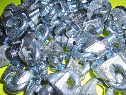 Quantity: 10 NEW!!! 1/4&#034; Cable Clamps- FREE SHIPPING! Metal Wire Rope U Bolt