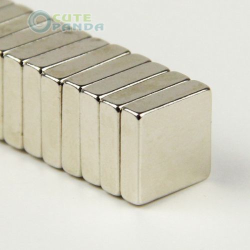 Lot 50 pcs super strong block cuboid magnets 10 x 10 x 3 mm rare earth neodymium for sale