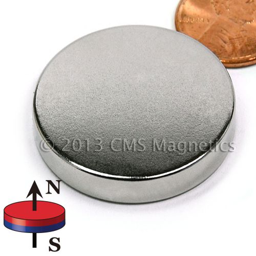 CMS Magnetics N45 Disk Neodymium Magnet Dia 1 1/4&#034;X1/4&#034; NdFeB Rare Earth 25 PC