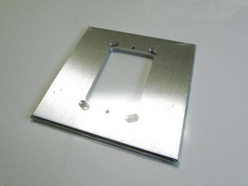 New (2) pack adaptor plates 5 1/4&#034; x 5 1/4&#034; 2-gang to 1-gang wall plate pc-221 for sale