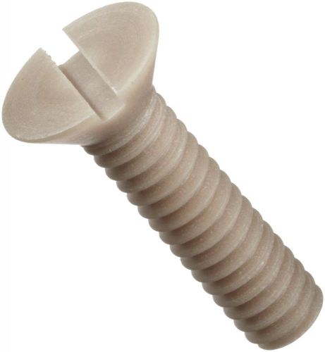 Ultem 2300 machine screw flat head slotted drive #2-56, 3/4&#034; length pack of 1 for sale