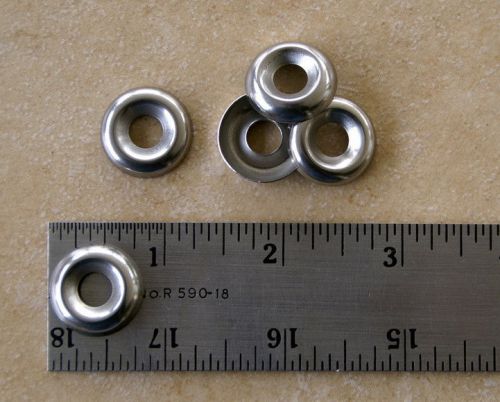 Stainless Steel Finish Washers - 1/4&#034; - 50 CT