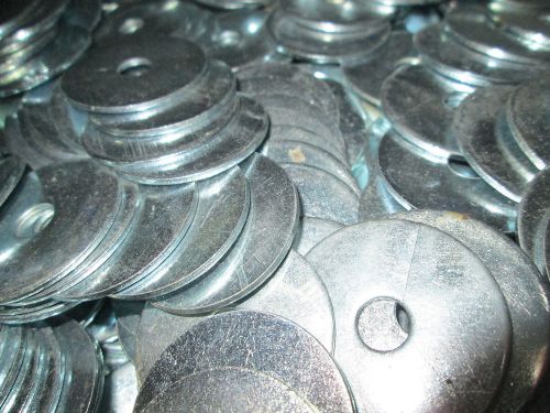 1/4&#034; x 1-1/4&#034; od fender washers oversized zinc plated 100/box for sale