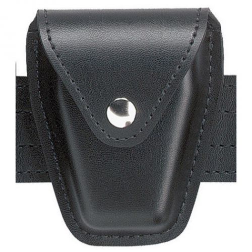 Safariland 190-2pbl handcuff case plain black chrome snap belt loop for sale