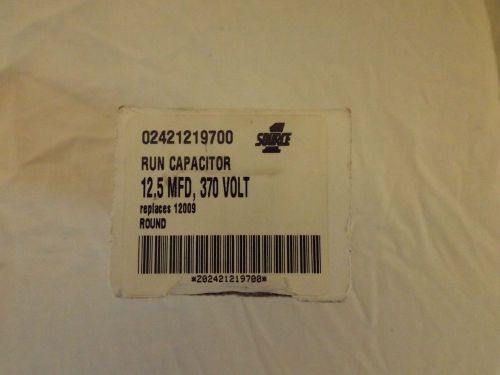 New Source One York #02421219700 Run Capacitor 12.5 MFD 370V Replaces 12009