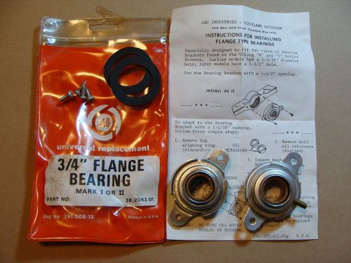 New (pair) lau part # 38-2082-01 3/4&#034; bronze oil flange bearing mark i or ii for sale