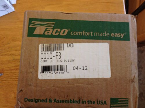TACO 0010-F3 Pump,Circulator,1/8 HP