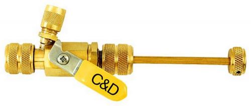 SCHRADER CORE REMOVAL TOOL WITH BALL VALVE no loss of refrigerant  CD3930