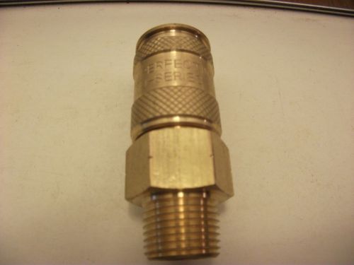 1-parker universal hose coupler brass 1/4in body size 3/8&#034; thread for sale