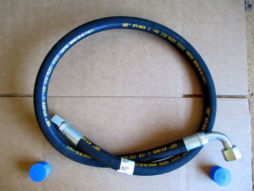 Caterpillar hydraulic hose 60&#034;x 3/4&#034;id xt-3es with flat ends for sale