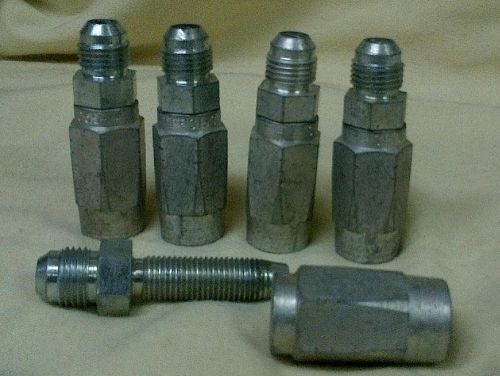 Lot of 5 Reusable Hose Fittings Male JIC-5 x -5 (5/16&#034;) hose NOS