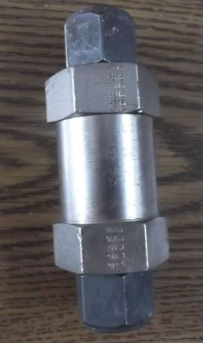 Parker check valve 8z(a)-c8l-1/3-ss for sale