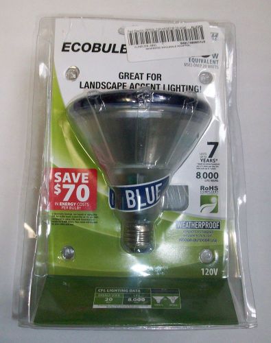 Feit electric outdoor fluroescent blue light bulb 100w bpesl23par38t/b nib for sale