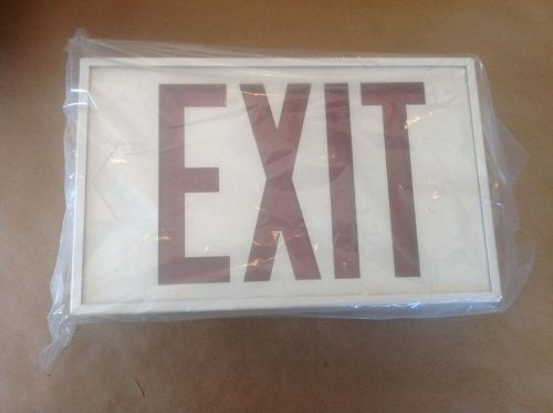2 NEW HUBBELL PATHFINDER LIGHTED EXIT SIGNS IN BOX A/C
