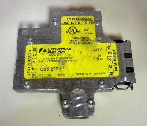 Lithonia lighting oss 277 12/4g (f) 3-way splitter splice for use w/ reloc comp. for sale