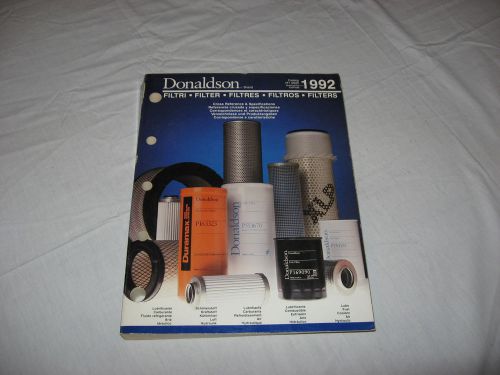 DONALDSON Filter-Filters Industrial Supply Catalog 1992