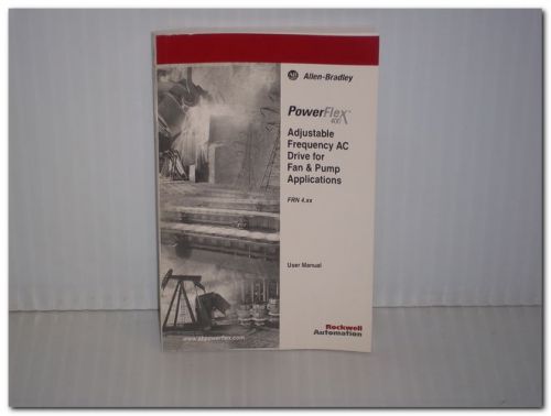 Allen bradley rockwell powerflex 400 ac drive fan &amp; pump user manual original for sale