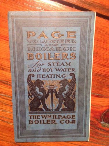 1923 Page Boilers For Steam And Hot Water Heating Catalog