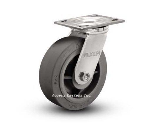 16xs08201s 8&#034; x 2&#034; albion swivel plate caster, tpr wheel, 675 lbs capacity for sale