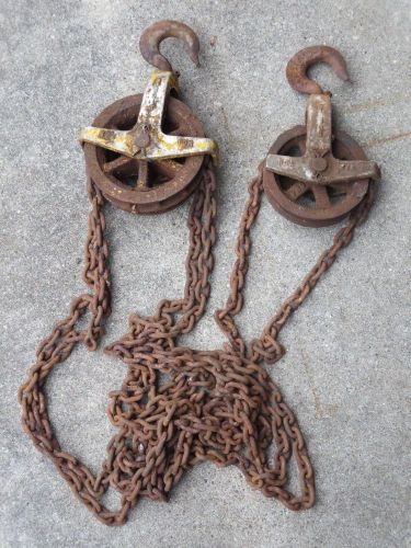 Two budgit  1/2 ton manual hand chain fall free shipping for sale