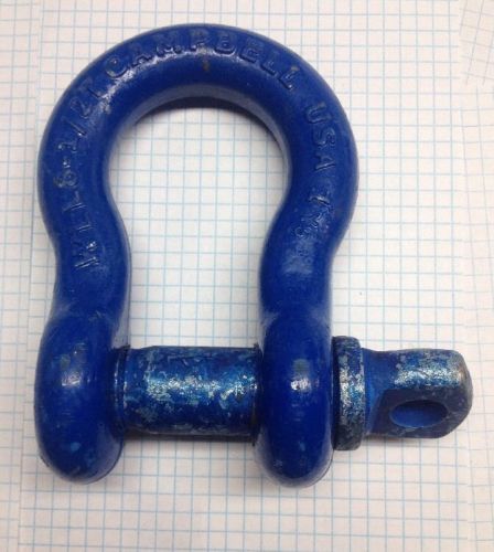 Campbell 1&#034; clevis screw pin anchor shackle wll 8-1/2 ton - free shipping for sale