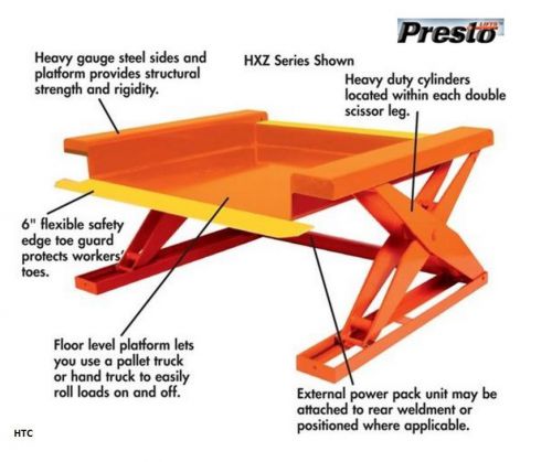Presto floor level lift table xz50-40-pb for sale