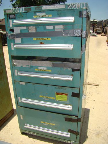 Stanley vidmar 5 drawer tool cabinet box storage machinist mechanic chest for sale