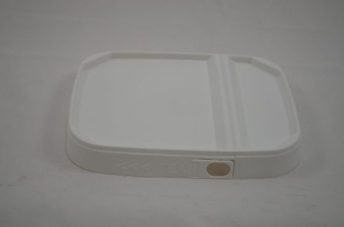 Ropak Packaging 3/4 gallon EZ-Cvr. White Lid Pack 100