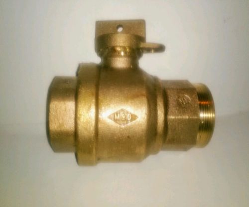New mcdonald 300w  brass ball curb valve stop 2&#034; flip wing lock 100 percent port for sale