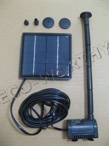 Solar Powered Submersible Fountain Water Pump W/ solar Panel Garden Pond Pool