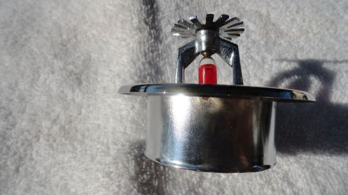 1994 viking fire sprinkler head, red bulb 155 f. recessed escutcheon pendent ssp for sale