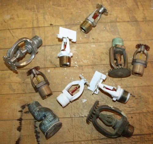 Lot of Old Metal Fire System Sprinkler Heads Globe Watts Rasco