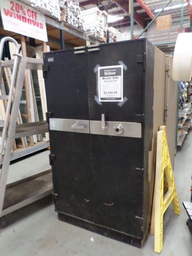 MOSLER VERY LARGE SAFE WITH INTERIOR SHELVES AND SMALL INSIDE SAFE