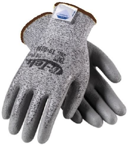 2 PAIR XL PIP INC. G-TEK Gray Dyneema Knit w/ Gray Urethane Palm Coat Dip Gloves
