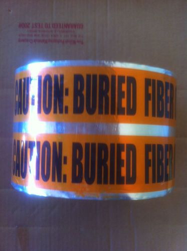 CH Hanson 16626 Caution Buried Fiber Optic Line Below Underground Tape 6&#034;x1,000